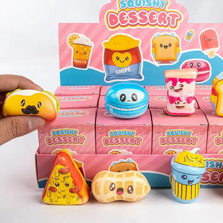 Colorful Fast Food Squishy Toy Set Stress Relief Gift