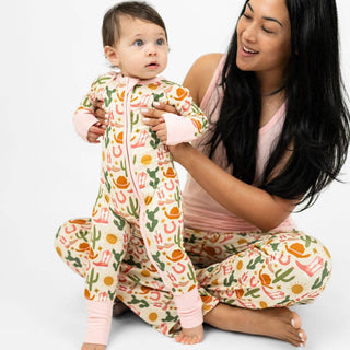 Hey Y'all Western Bamboo Convertible Baby Pajamas