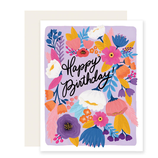 Floral Fiesta Birthday Card - 85 Local