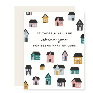 Thank You Village | Thank You Card | It Takes A Village Card - 85 Local