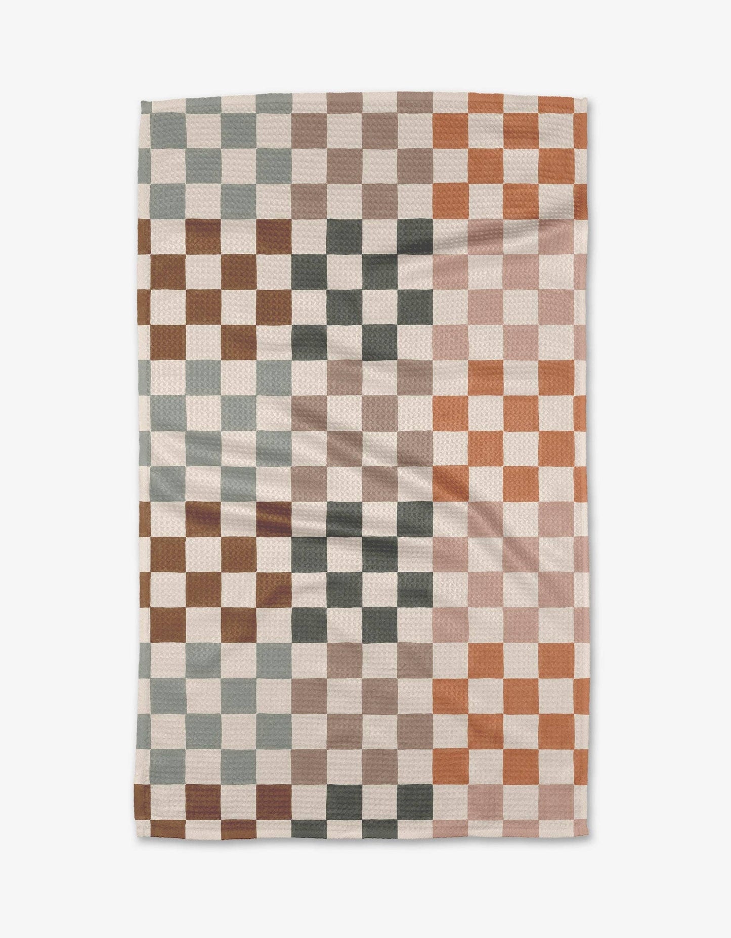 Autumn checkered color Tea Towel