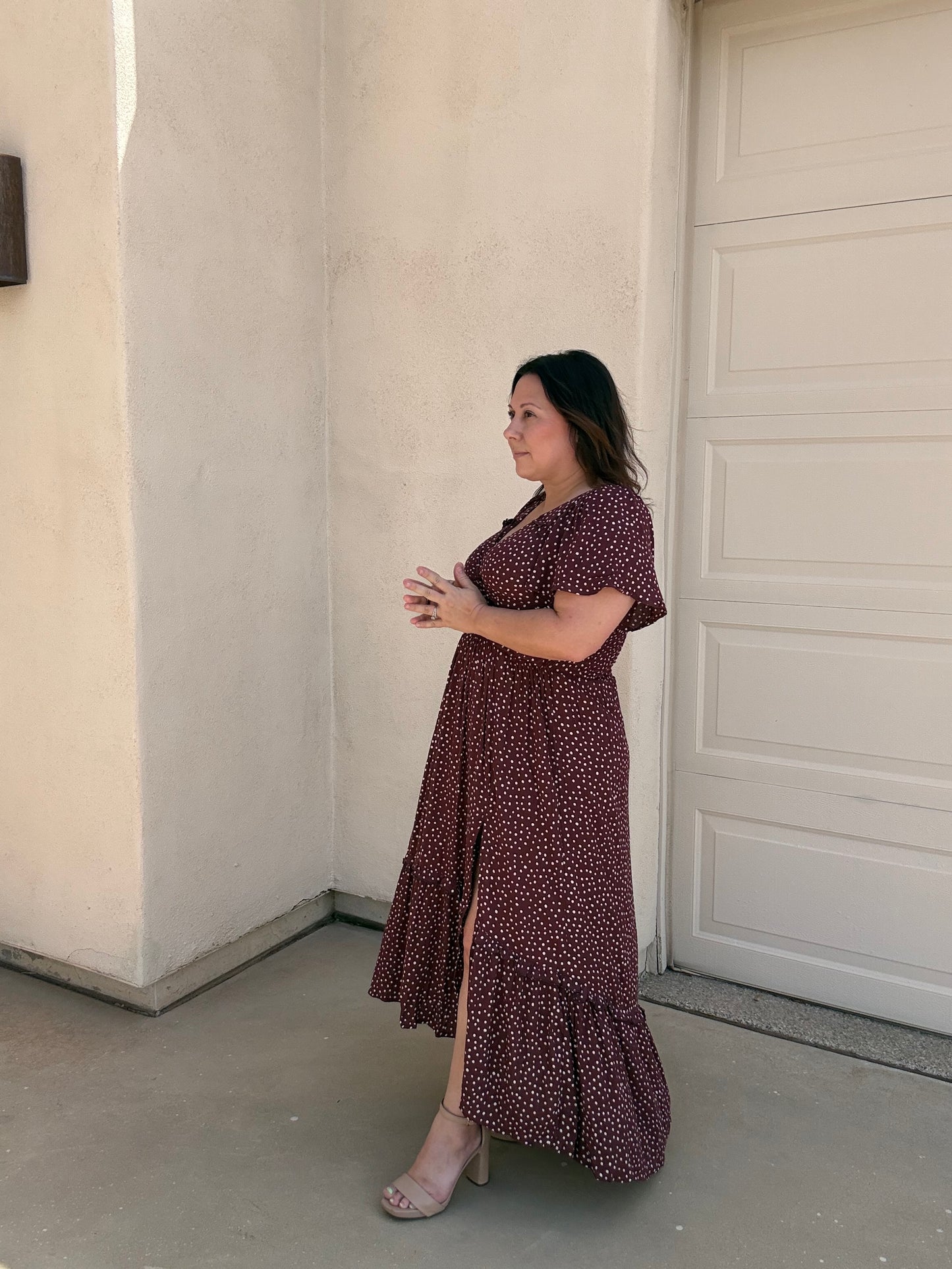 Chocolate Polka Dot Dress