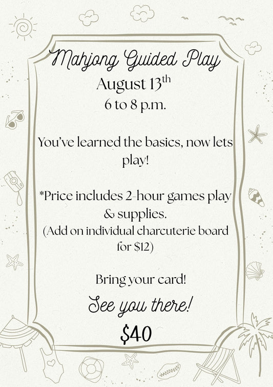 8/13 Mahjong Guided Play
