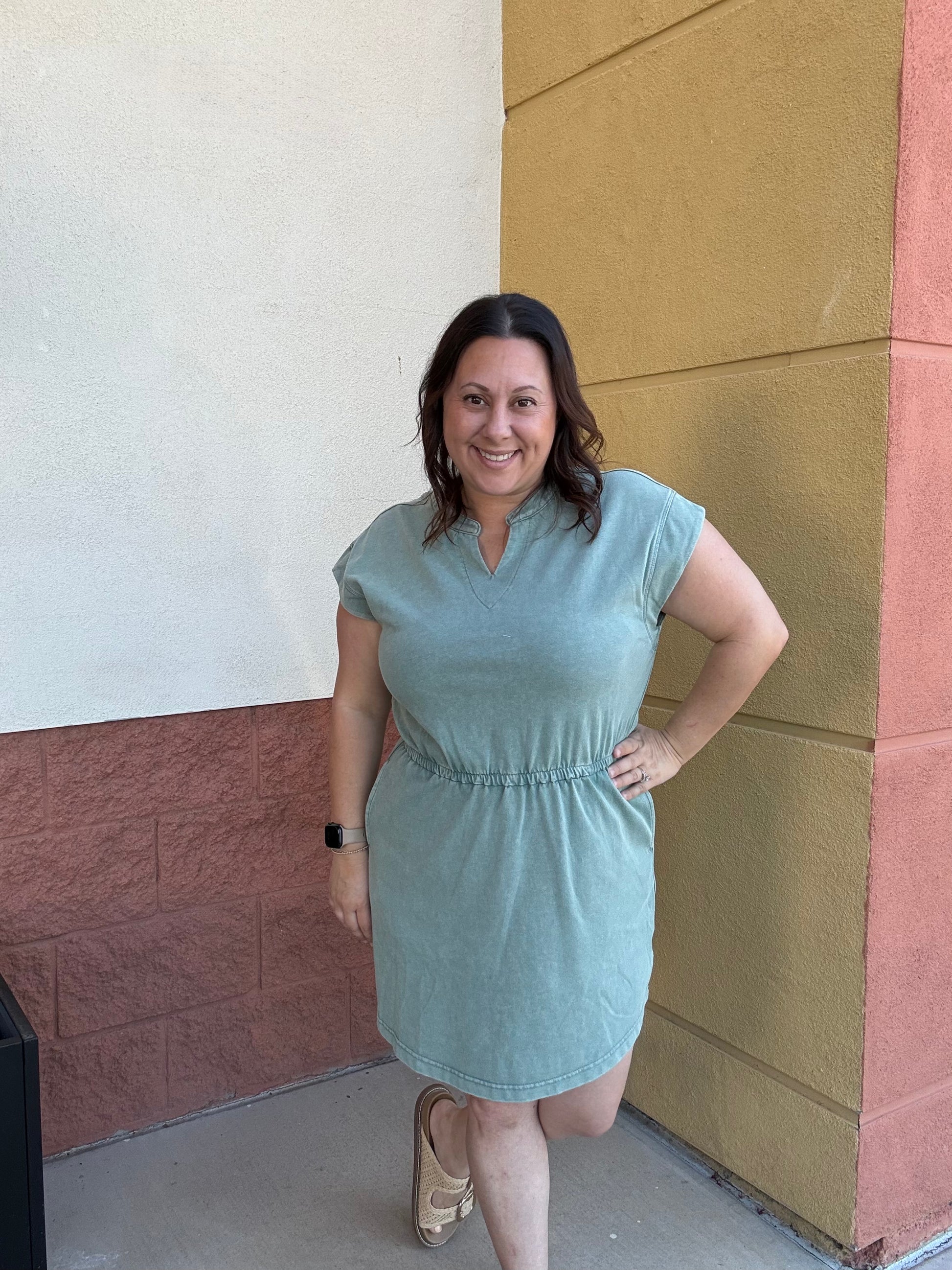 Tidal wave color everyday dress 