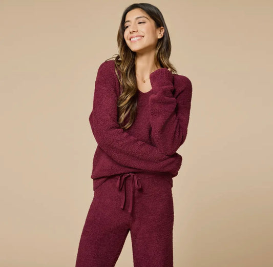 Oprah's Fave 2024 - Solid Marshmallow V-Neck Lounge Set