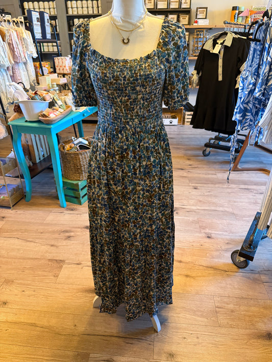 blue floral print midi - 85 Local