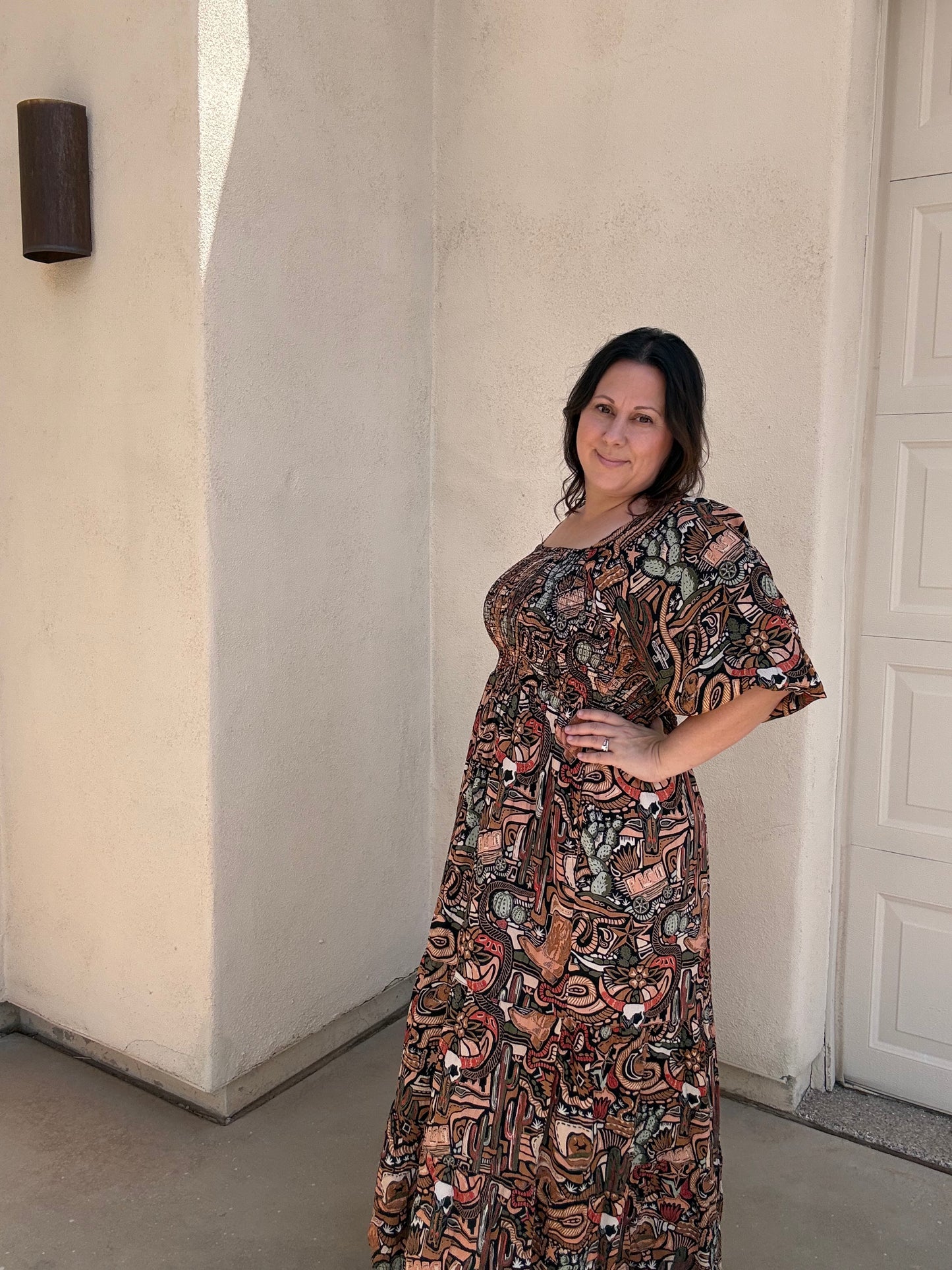 Black Cactus Dress