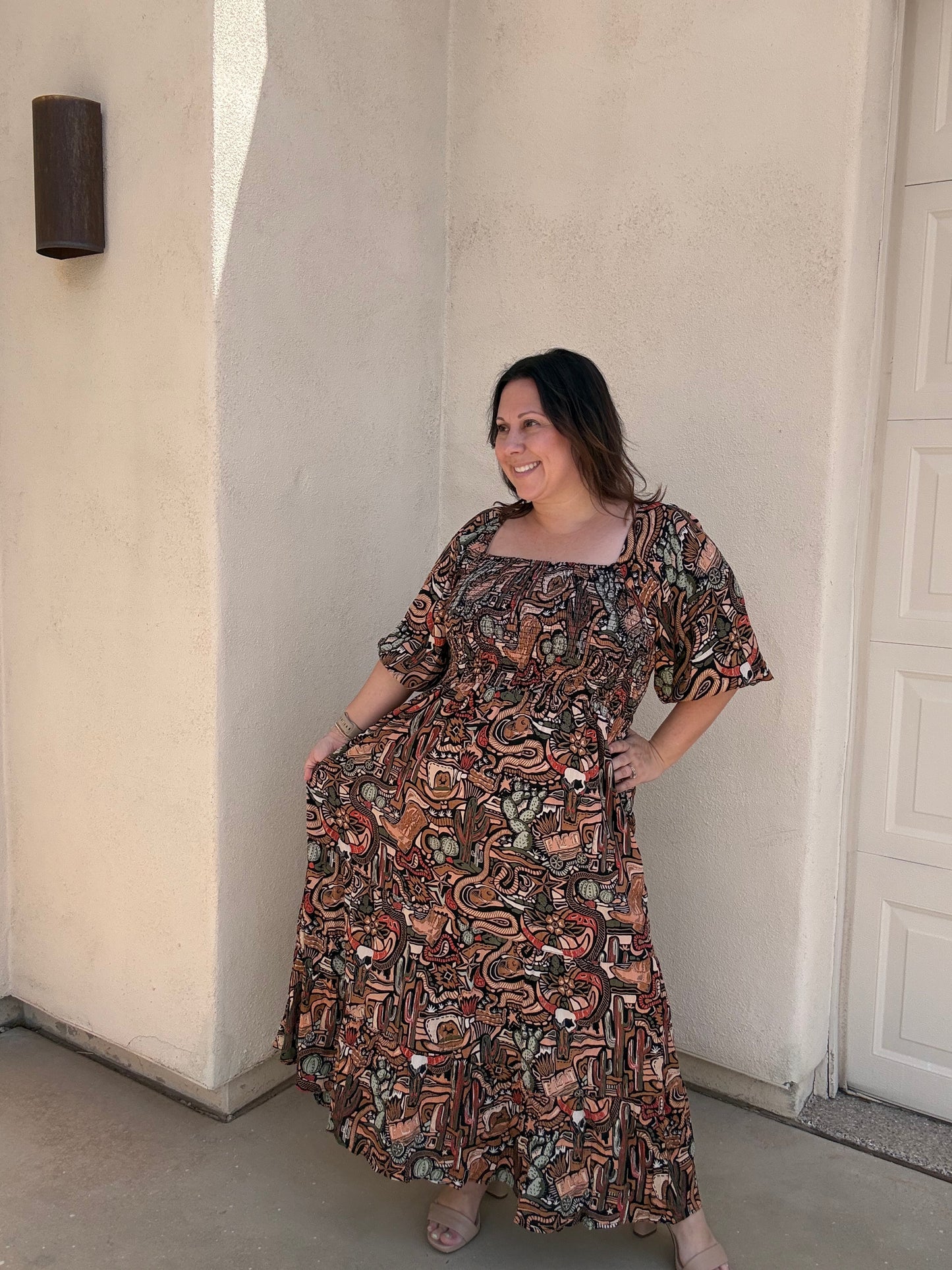 Black Cactus Dress