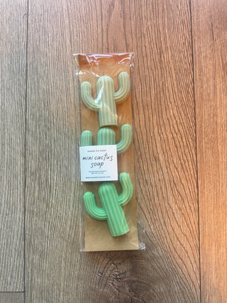 Mini Cactus Soap 3pk - 85 Local