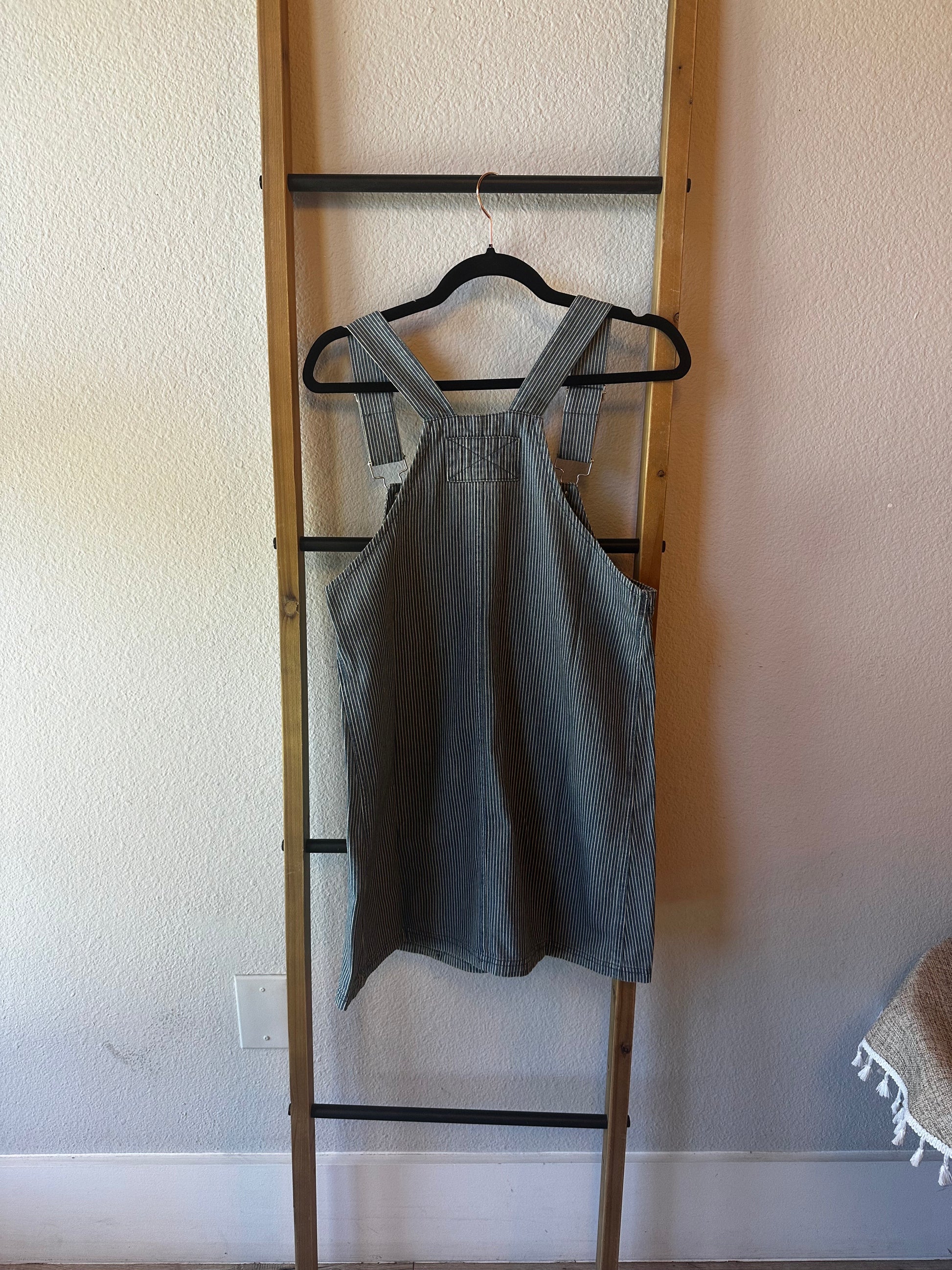 STRIPE OVERALL MINI DRESS - 85 Local