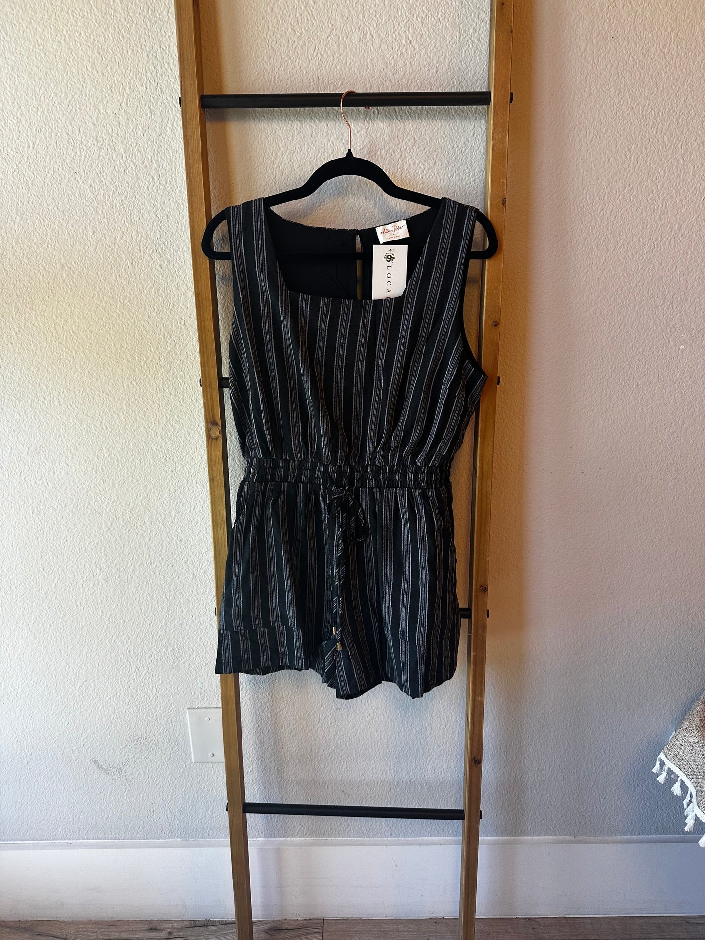 Black Stripe Romper - 85 Local