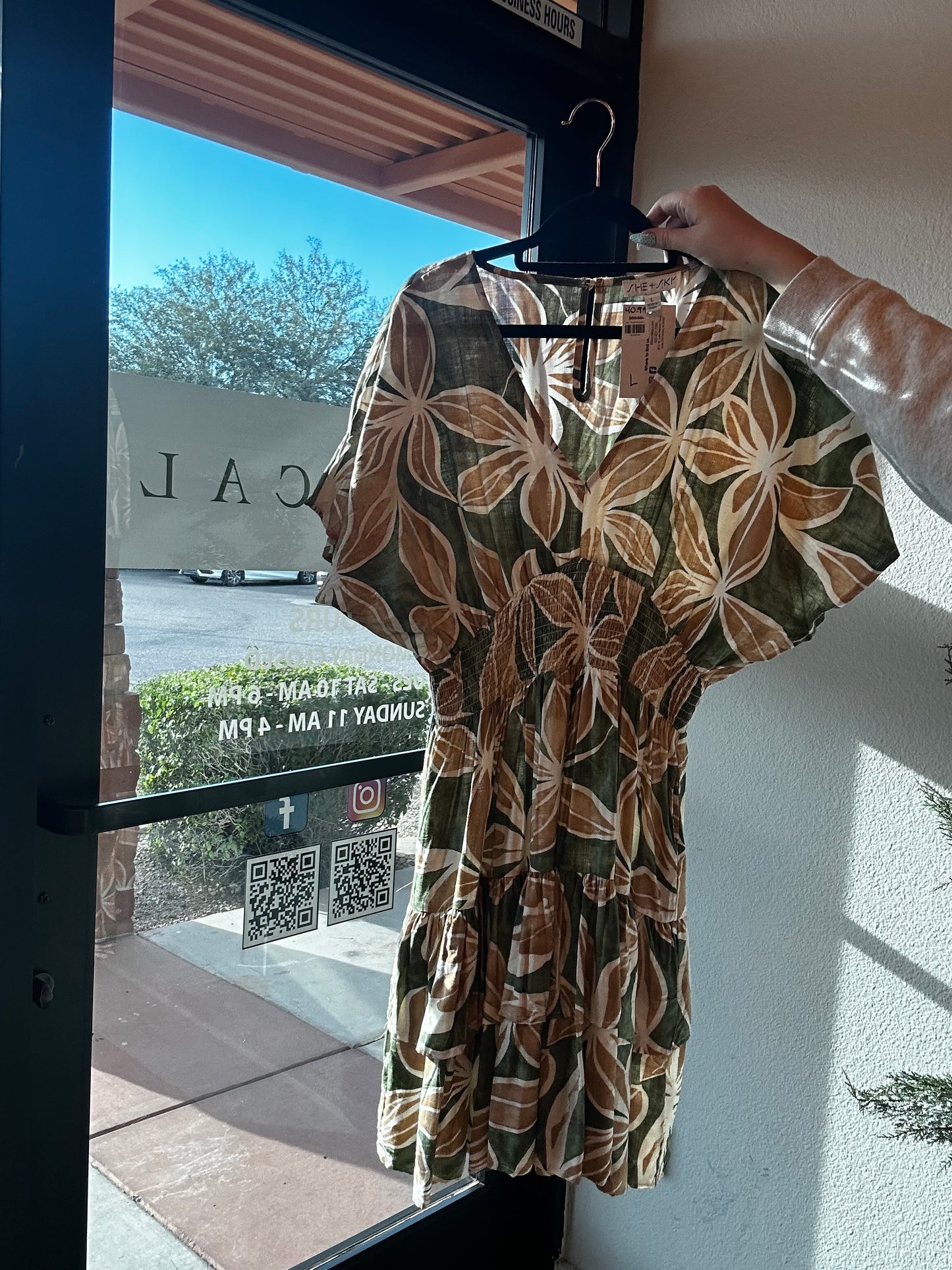 Mini Floral Smocking Tiered Dress