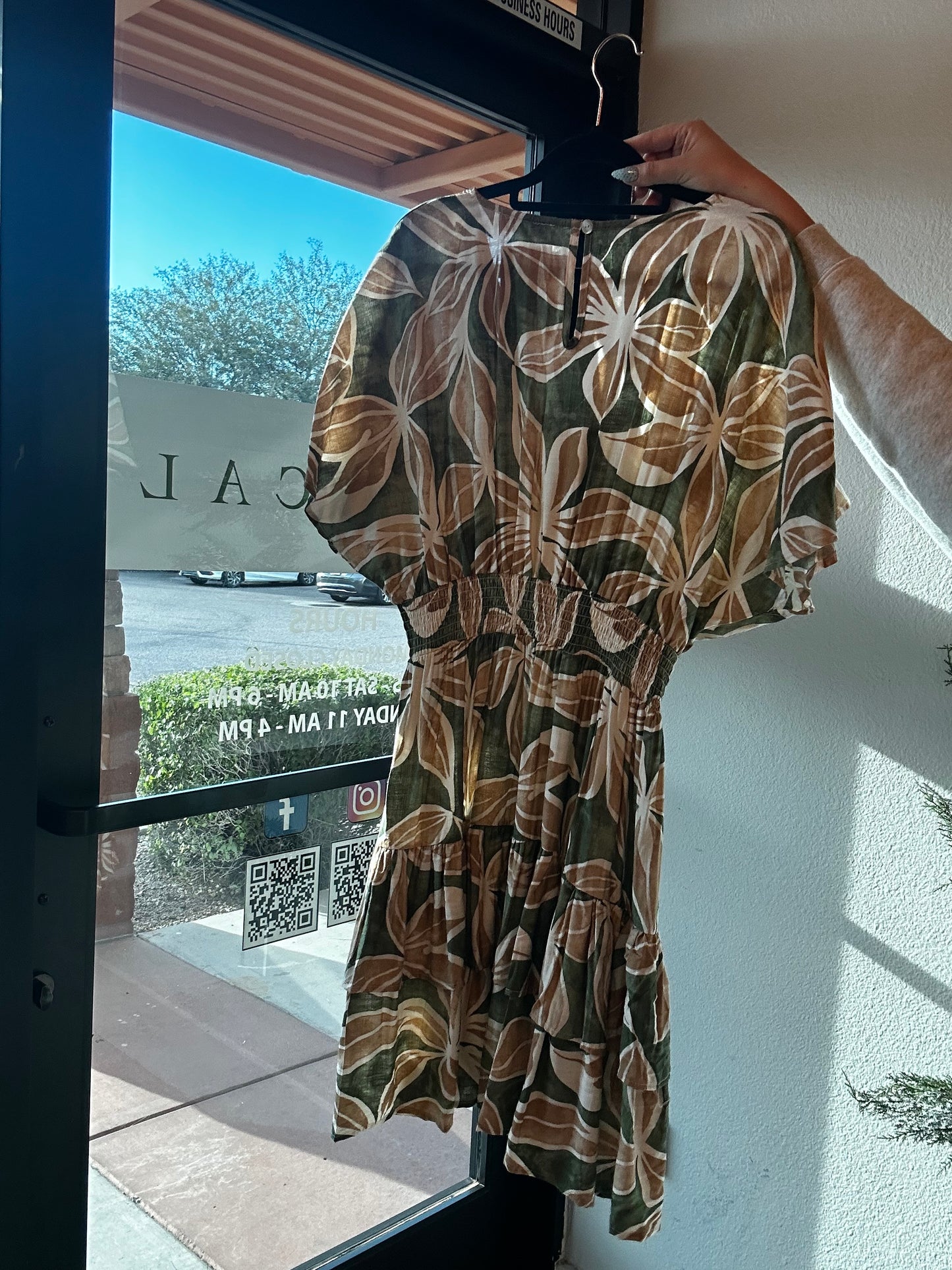 Mini Floral Smocking Tiered Dress