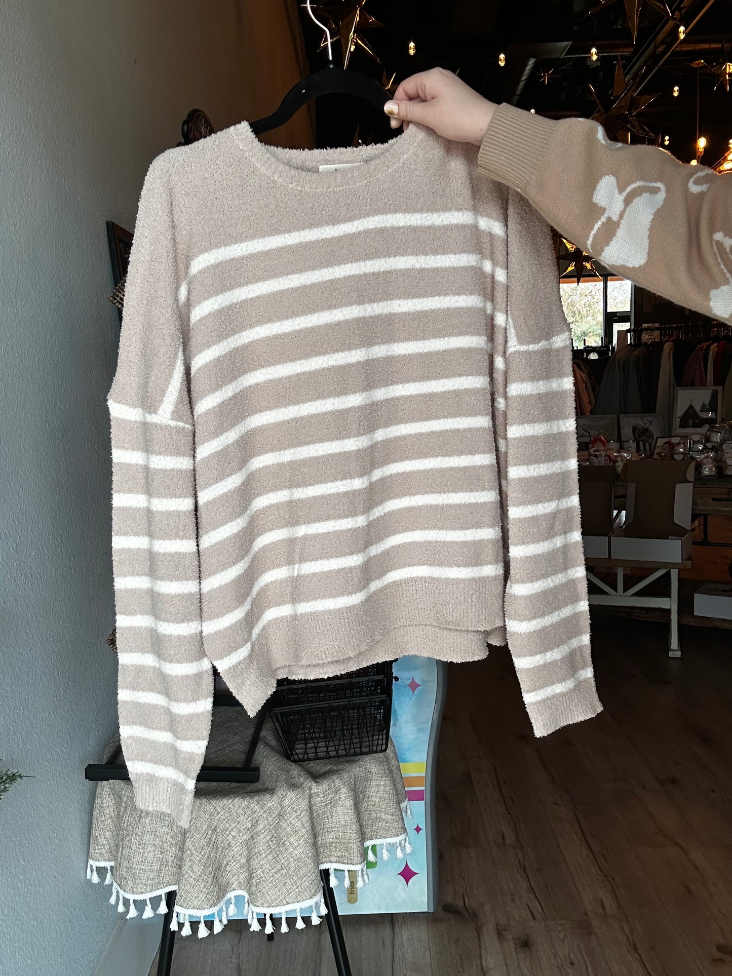 Cozy striped sweater
