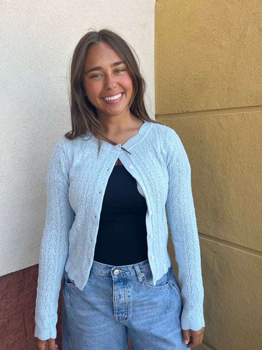 Soft Blue Cardigan