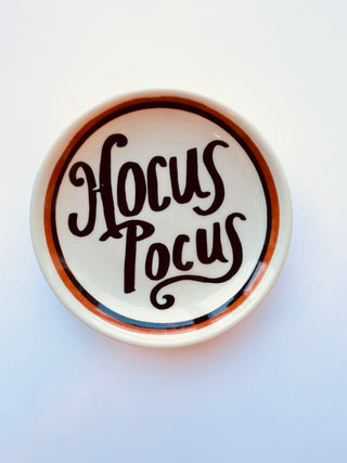 Stoneware Dish w Halloween Saying, 3 Styles