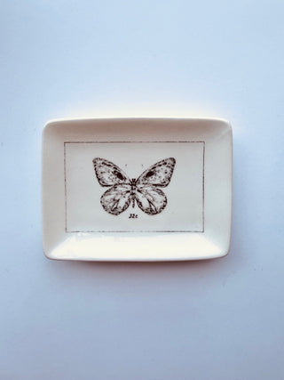 Ceramic dish w insect