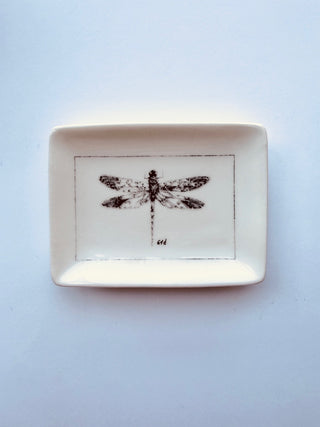 Ceramic dish w insect