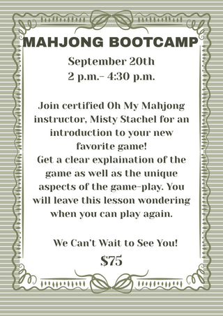 Mahjong Bootcamp 9/20