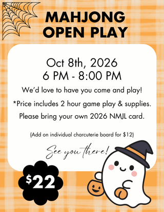10/8 Mahjong Open Play