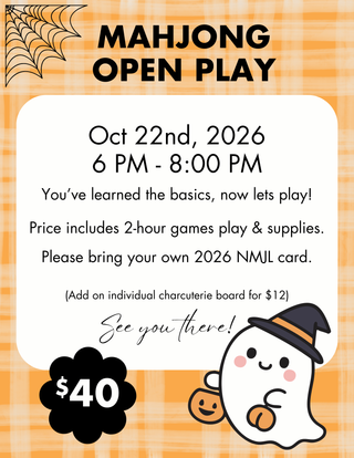 10/22 Mahjong Open Play