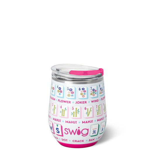 mahjong stemless wine cup 12oz