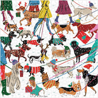 Winter Dogs 500 Piece Puzzle
