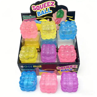 Colorful Bubble Cube Squishy Toy Stress Relief Fidget Toy