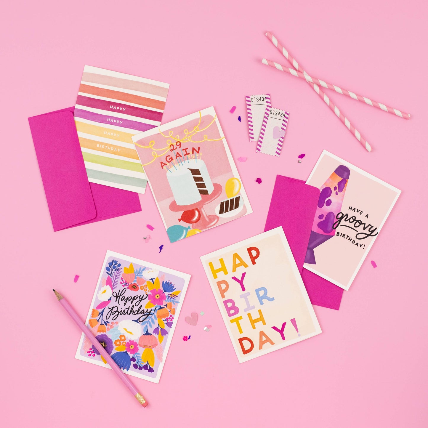 Floral Fiesta Birthday Card - 85 Local