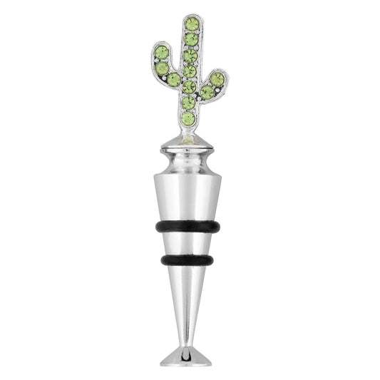 Crystal Cactus Wine Bottle Stopper