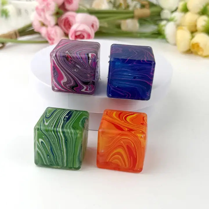 Marble Ice Cube Squishy Slow Rising Stress Relief Fidget Toy