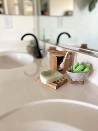 Cactus Mini Soap (Single): Agave (Greens)