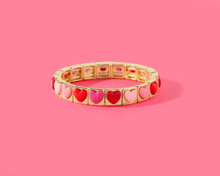 Tween Enamel Stretch Bracelet - Love - Assorted Styles