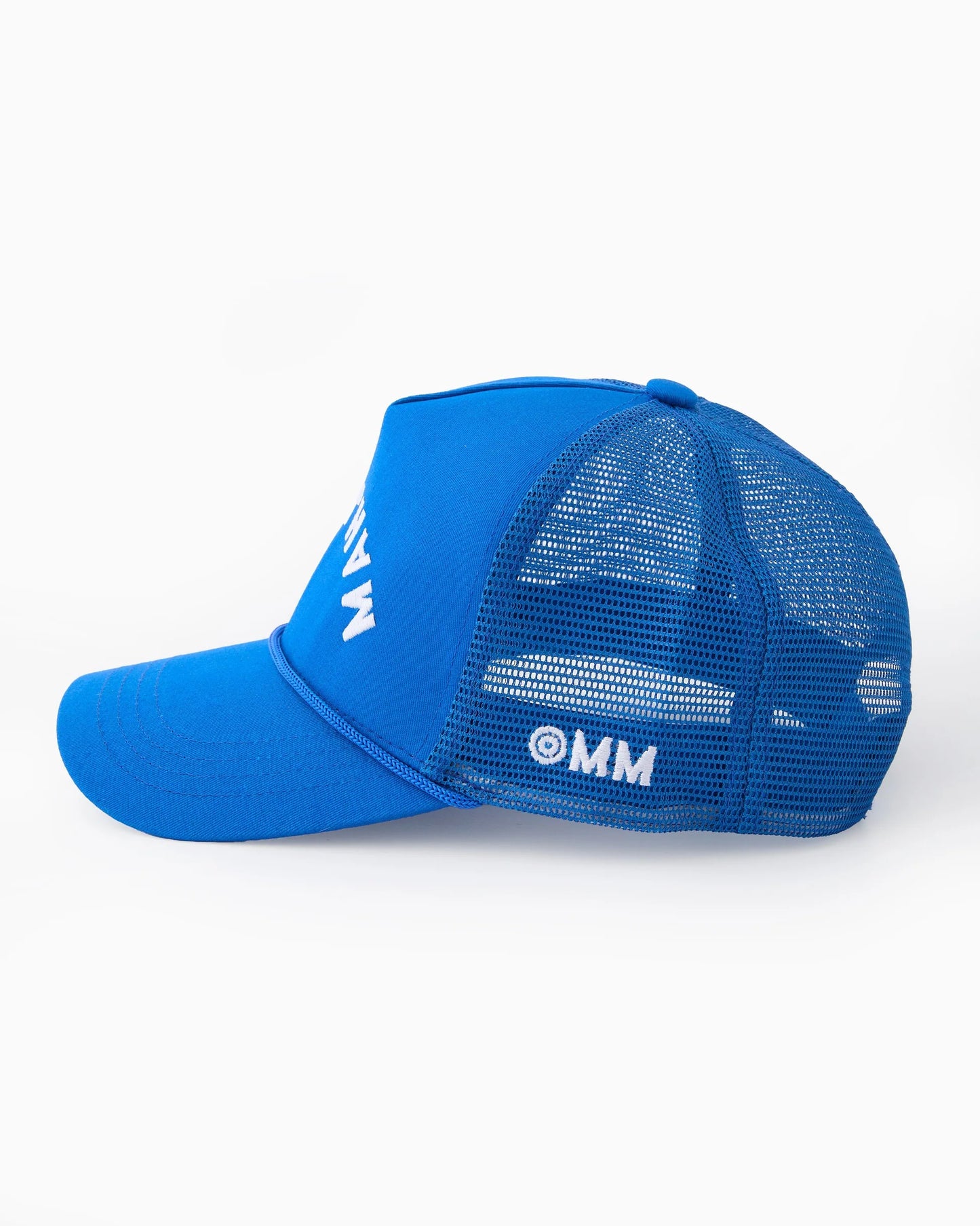 blue mahjong flip hat