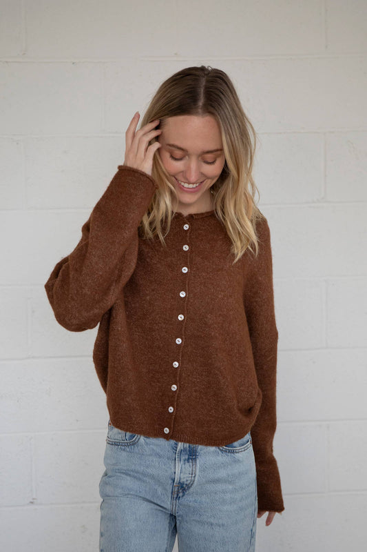 Brown Piper Cardigan