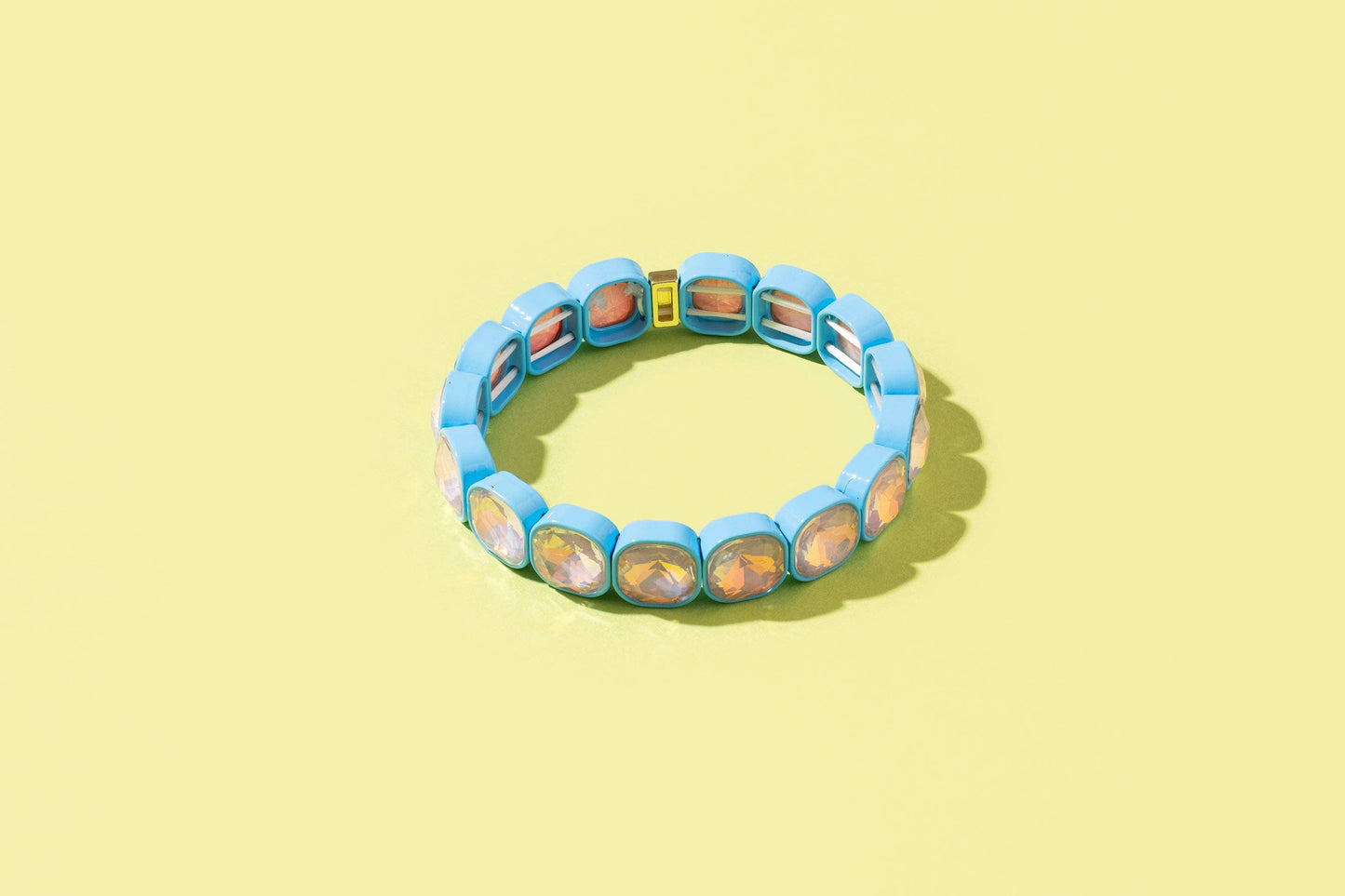 Enamel Stretch Bracelet - Earth Tone Colors - Asst Styles