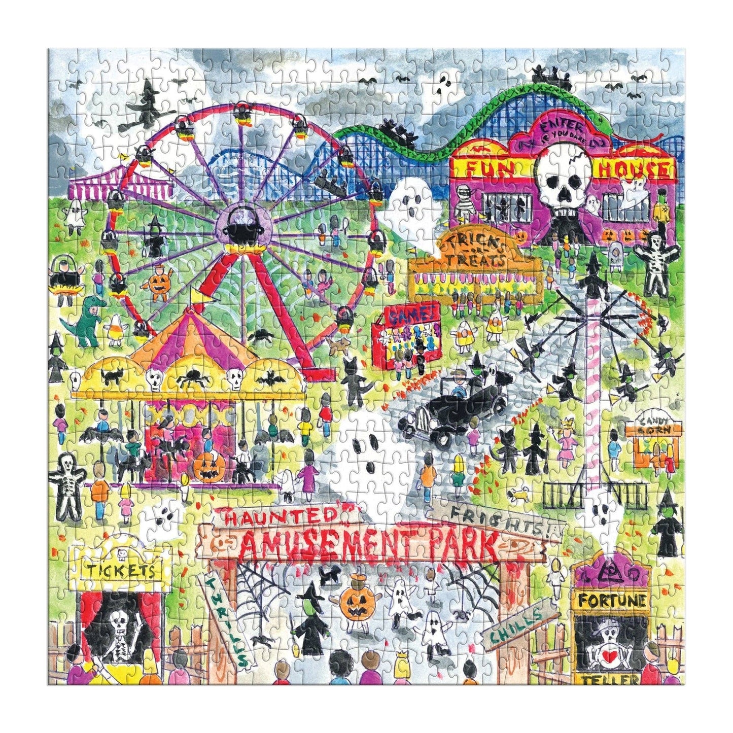 Michael Storrings Haunted Amusement Park 500 Piece Puzzle