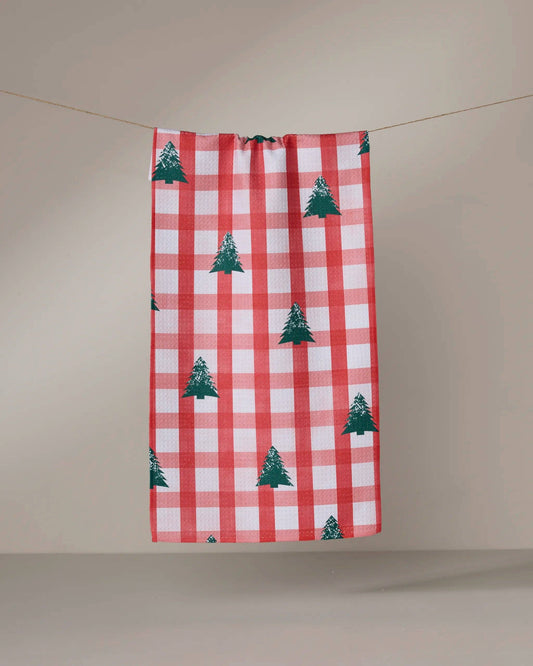 Christmas Pines Bar Towel