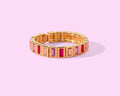Pink + Purple Rectangle Stones - Penelope