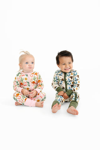 Hey Y'all Western Bamboo Convertible Baby Pajamas