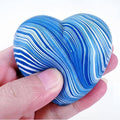 Blue Marble Heart Squishy 2.8*2.8in