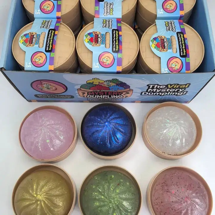 Glitter Dumpling Squishy Quick Rebound Fidget Stress Toy
