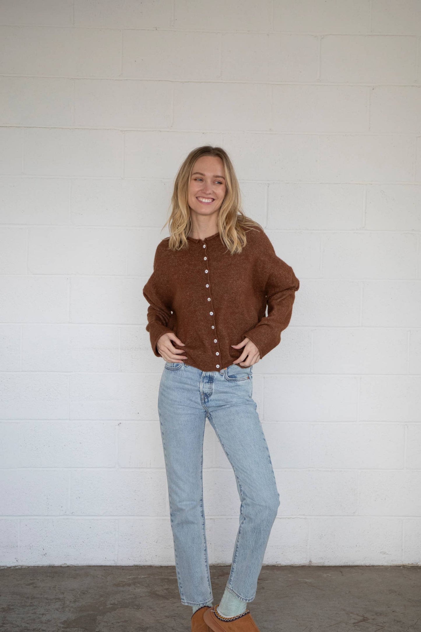 Brown Piper Cardigan