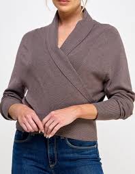 Coco Ash Wrap Sweater