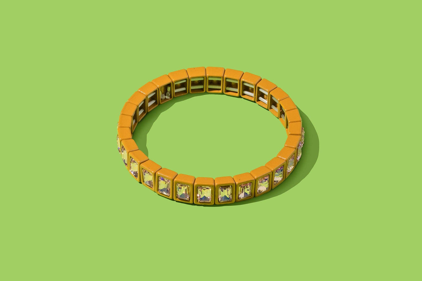 Enamel Stretch Bracelet - Small Gems - Penelope -Asst Colors