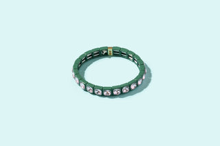 Enamel Stretch Bracelet - Earth Tone Colors - Asst Styles