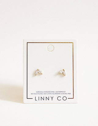 Screwback Stud Earrings - Nova Gold