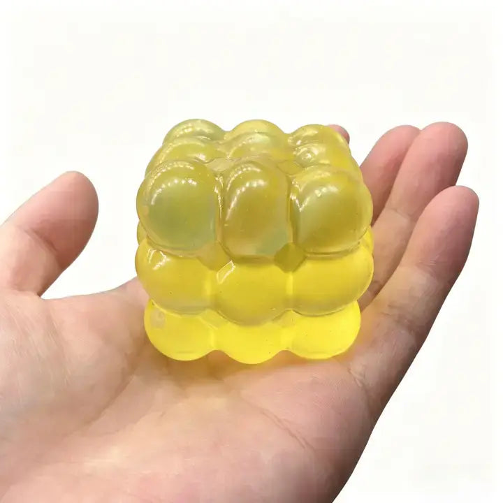 Colorful Bubble Cube Squishy Toy Stress Relief Fidget Toy
