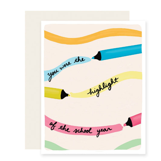 Highlight School Year | Teacher Card