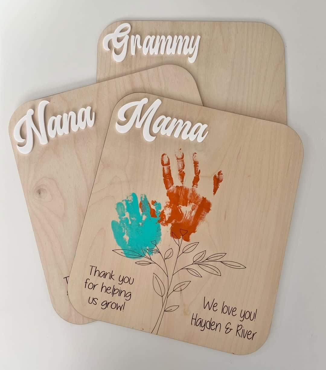 Mother's Day Flower  Handprint Sign